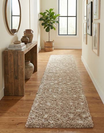 2' 9 x 15' Moroccan Trellis Shag Runner Rug