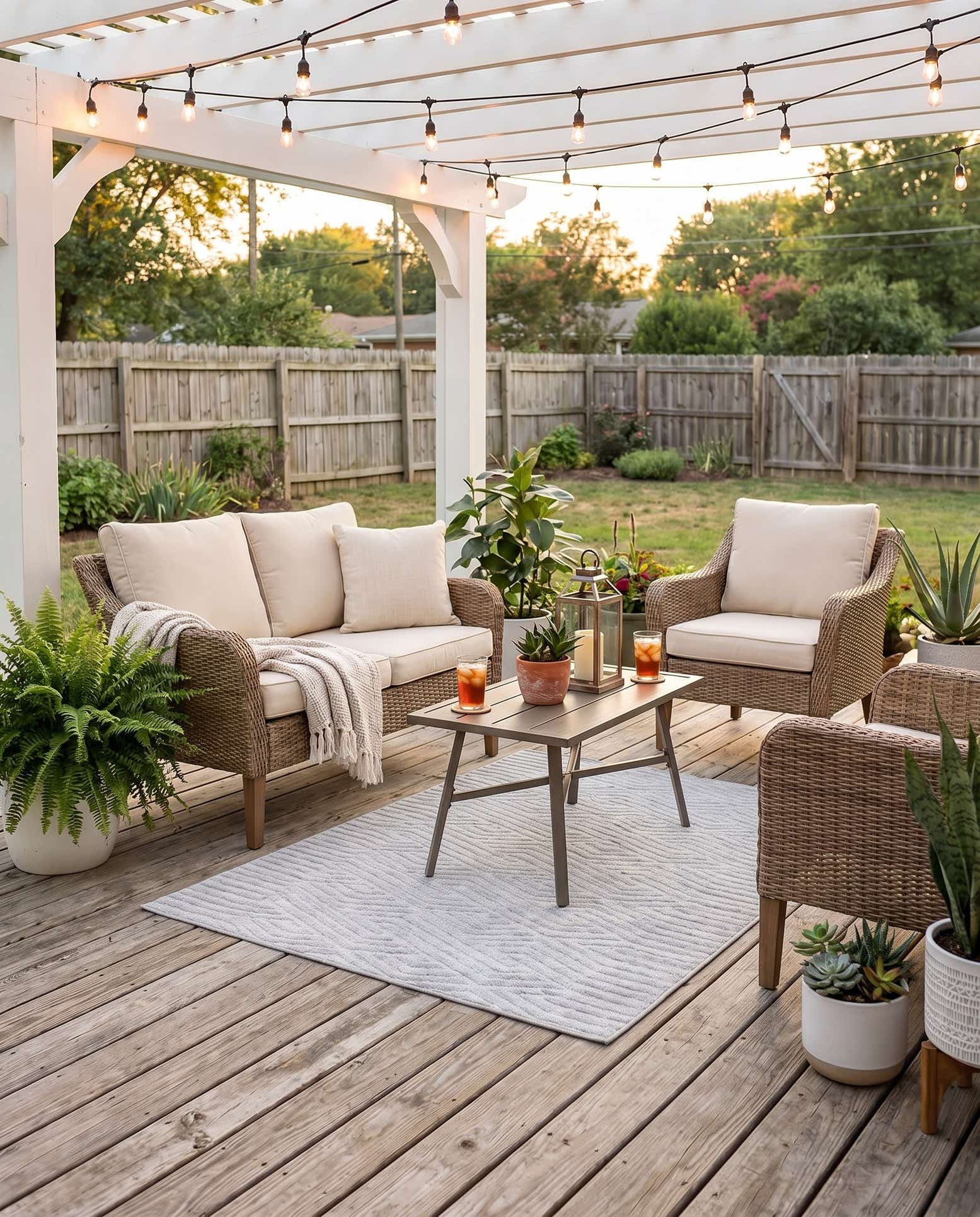 4' x 6' Easy-Clean Sabrina Soto Hudson Indoor / Outdoor Rug