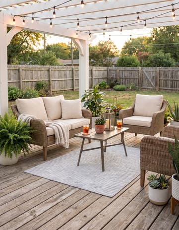 Gray Easy-Clean Sabrina Soto Hudson Indoor / Outdoor Rug
