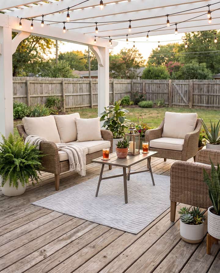 4' x 6' Easy-Clean Sabrina Soto Hudson Indoor / Outdoor Rug