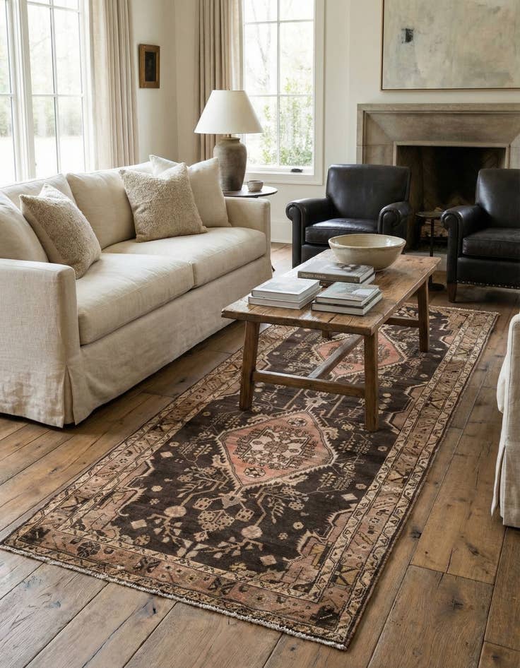 Detail image of 4' x 9' 2  Hand Knotted Ultra Vintage Persian Wool Runner Rug