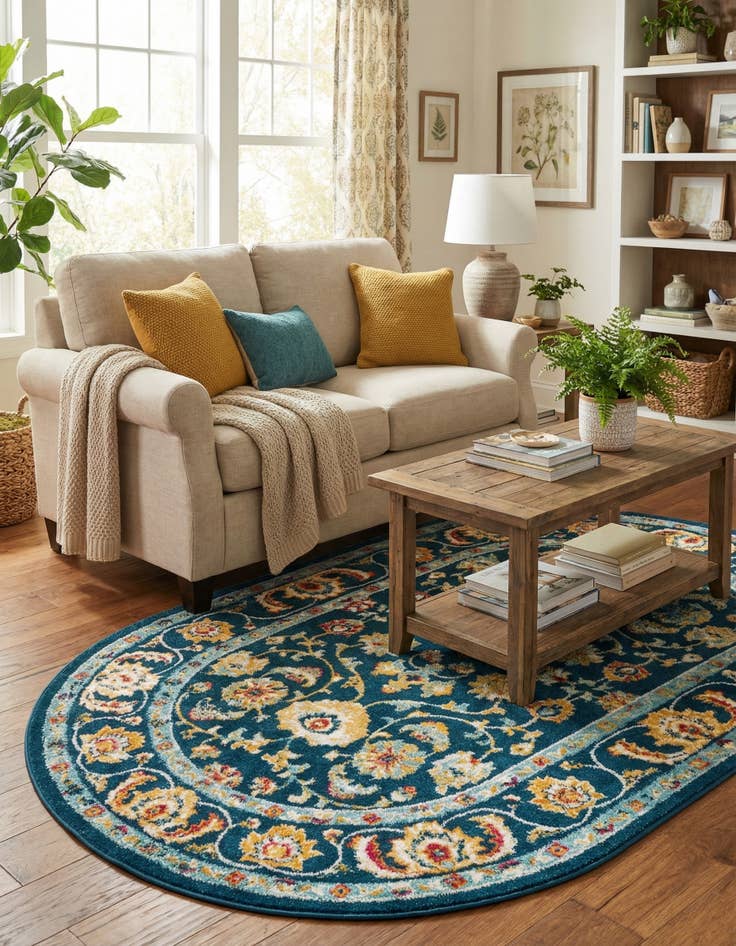 Detail image of  5' x 8' Aurelia Oval Rug