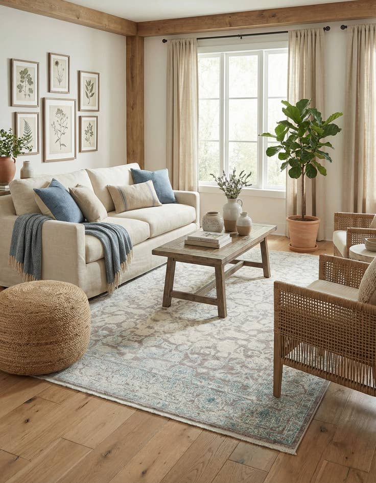 Detail image of  7' x 10' Modern Classical Rug