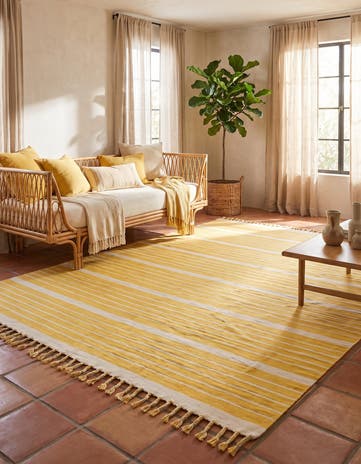 9' x 12' Hand Woven Chindi Cotton Rug