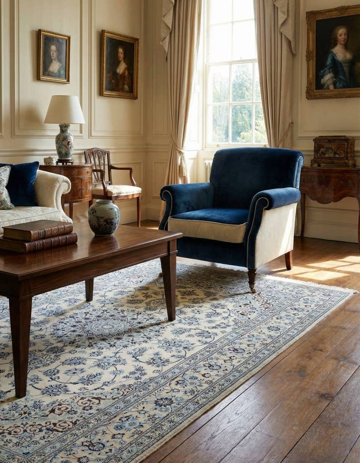 Detail image of 5' 3 x 8' 1 Nain Rug