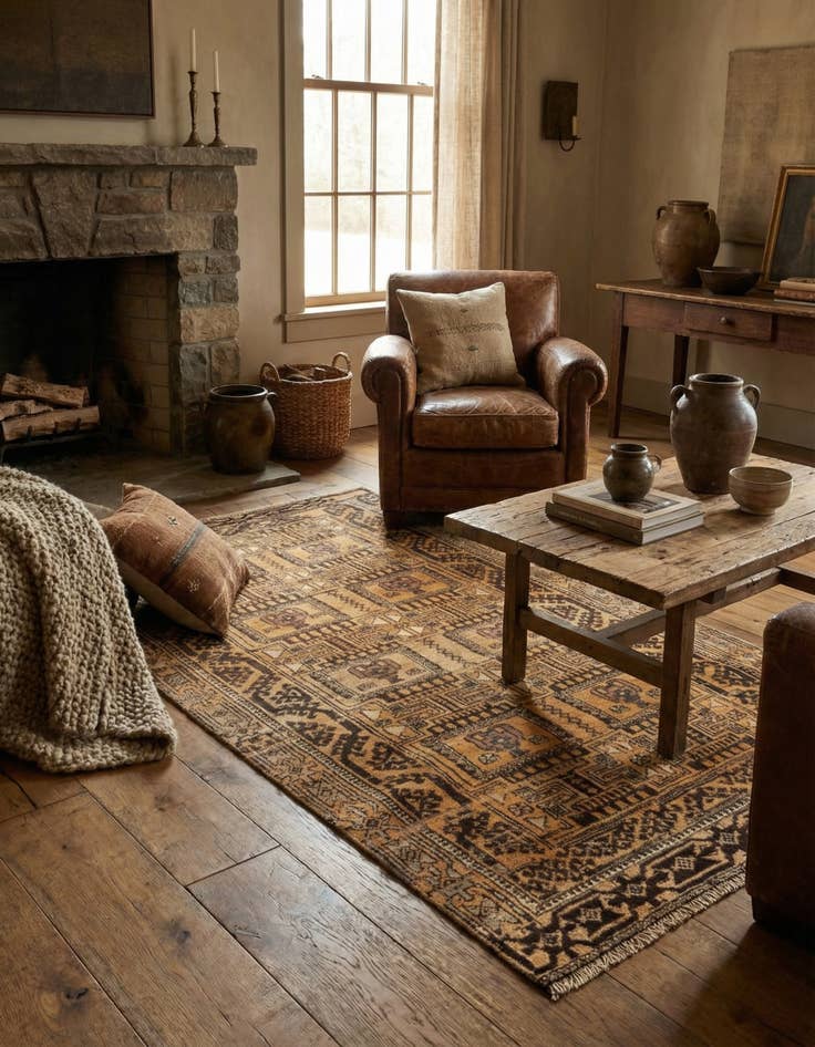 Detail image of 2' 11 x 5' 3 Hamedan Rug