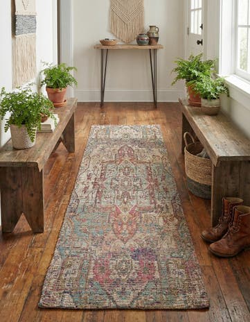 2' 2 x 6' 1 Chenille Jute Runner Rug