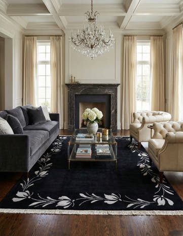 6' 8 x 9' 9 Hand Knotted Darya Wool Rug