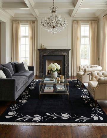 6' 8 x 9' 9 Hand Knotted Darya Wool Rug