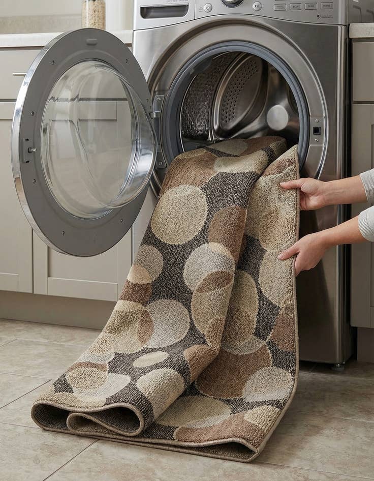 Detail image of 2' 7 x 10'  Washable Spectrum Runner Rug