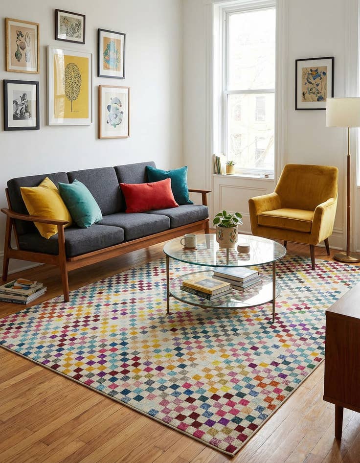 Detail image of  9' x 12' 2  Washable Theia Rug