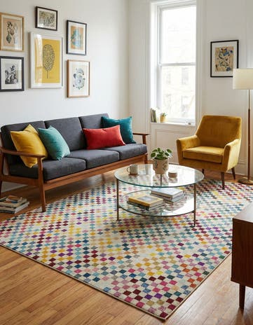 9' x 12' 2 Washable Spectrum Rug