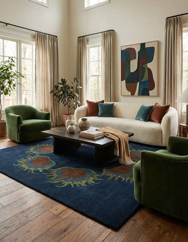 Detail image of 7' 6 x 7' 7 Luna Square Rug