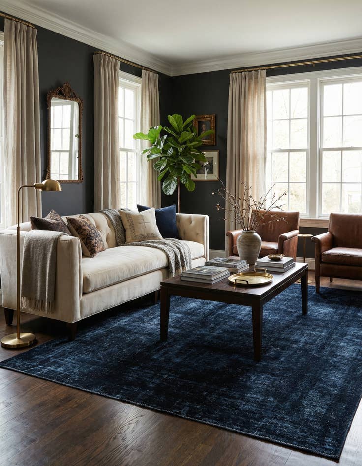 Detail image of 6' 1 x 9' 4  Hand Knotted Ultra Vintage Persian Wool Rug