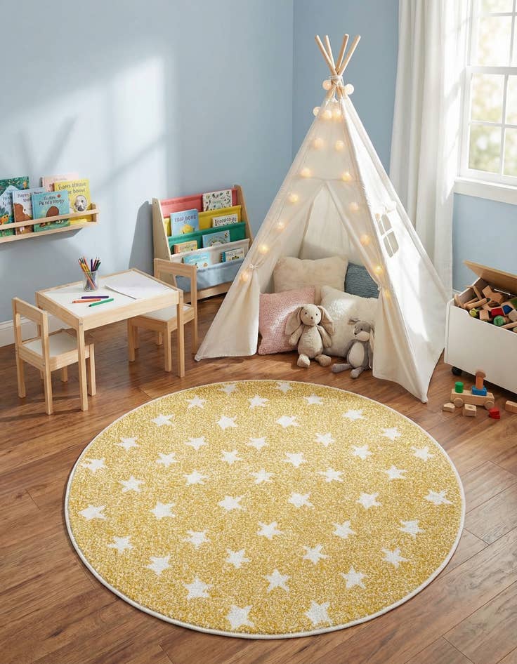 Detail image of  3' 3 x 3' 3 Whimsy Kids Round Rug