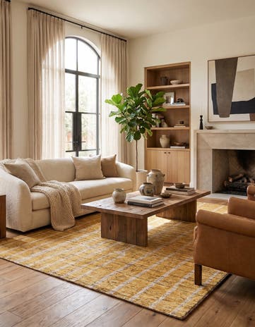 5' 6 x 7' 7 Hand Knotted Darya Wool Rug