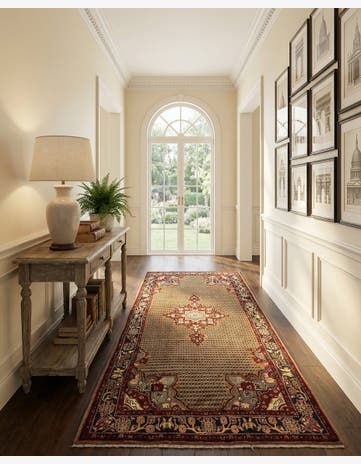 5' x 11' Hand Knotted Koliaei Persian Wool Runner Rug