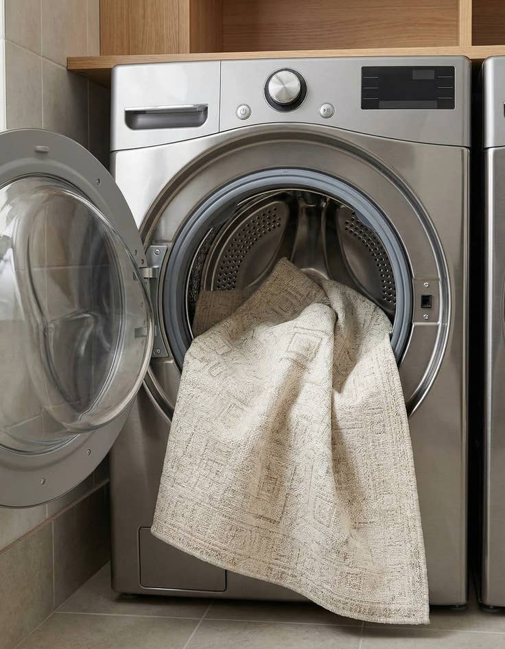 Detail image of 3' x 5' 3  Washable Aztec Indoor / Outdoor Rug