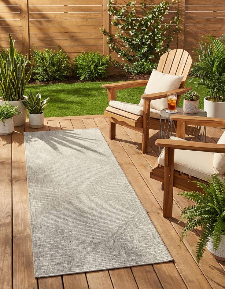 Detail image of 2' x 8'  Washable Modern Indoor / Outdoor Runner Rug