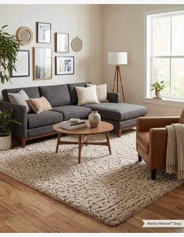 Blonde Marilyn Monroe™ Shag Rug