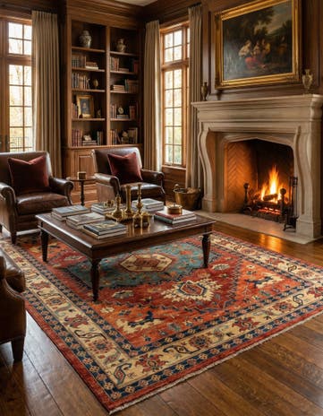 7' 4 x 9' 6 Sara Wool Rug