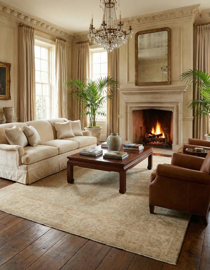 Detail image of 7' 9 x 9' 8 Ziegler Wool Rug