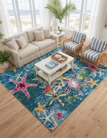 10' x 10' Washable Amalfi Square Rug