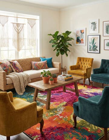 7' x 10' Washable Hyacinth Rug