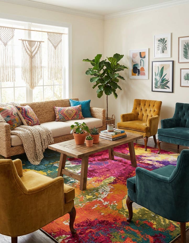 7' x 10' Washable Hyacinth Rug