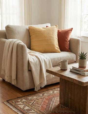 1' 7 x 1' 8 Hand Woven Pillow Wool Square Rug