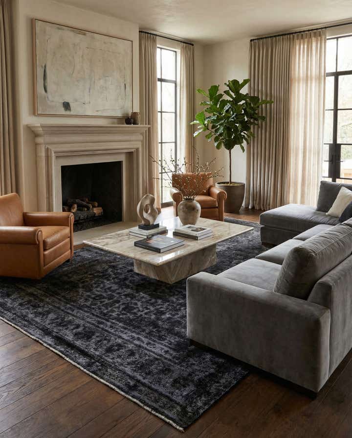 9' 7 x 11' 8 Hand Knotted Ultra Vintage Persian Wool Rug