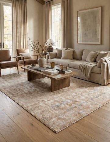 6' 9 x 9' 8 Hand Knotted Ultra Vintage Persian Wool Rug