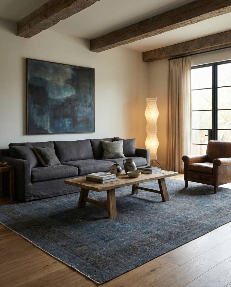 Detail image of 7' 5 x 10' 9 Hand Knotted Ultra Vintage Persian Wool Rug