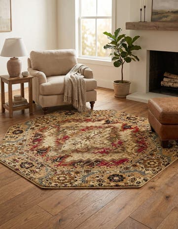 7' 10 x 7' 10 Saturn Octagon Rug