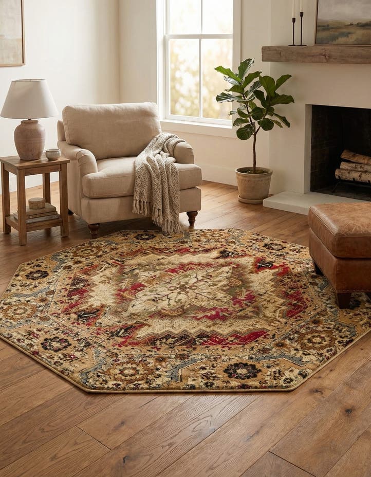 7' 10 x 7' 10 Saturn Octagon Rug