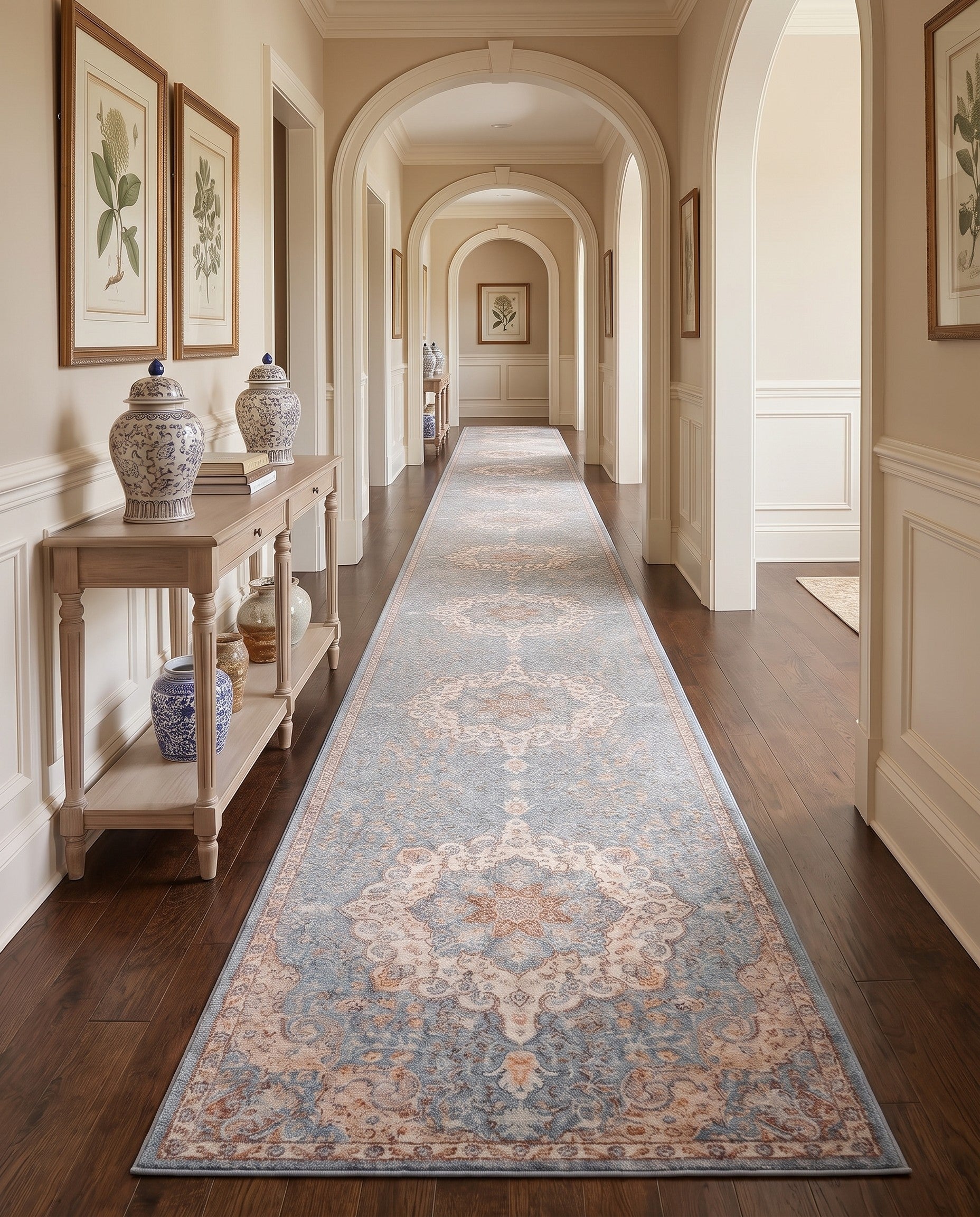 Blue Newport Runner Rug