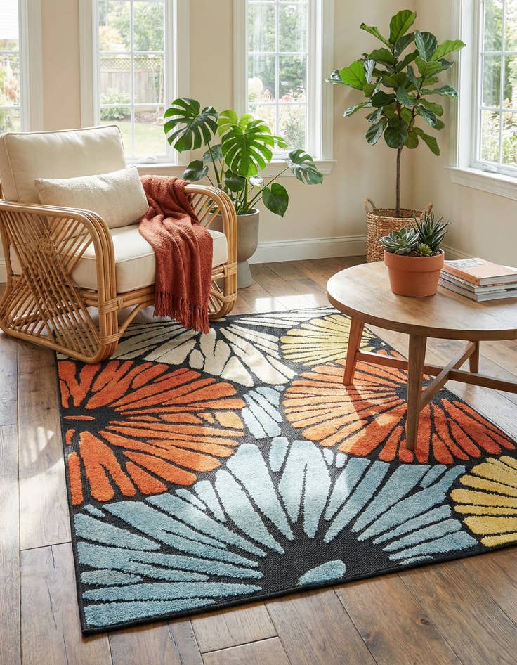 Detail image of  4' x 6'  Washable Casablanca Indoor / Outdoor Rug