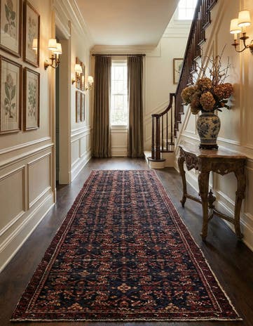 2' 6 x 16' 1 Hamedan Wool Runner Rug