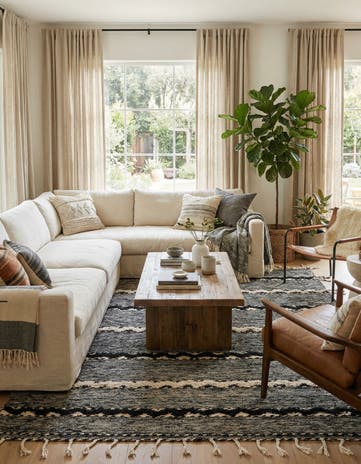 6' 9 x 9' 7 Hand Knotted Moroccan Wool Rug