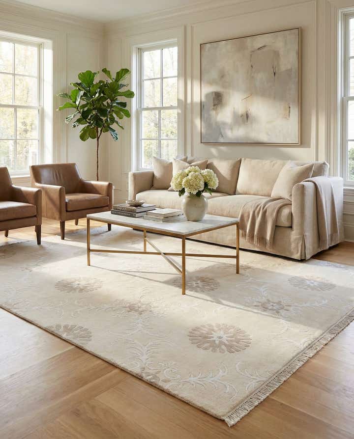 6' 9 x 9' 7 Hand Knotted Darya Wool Rug