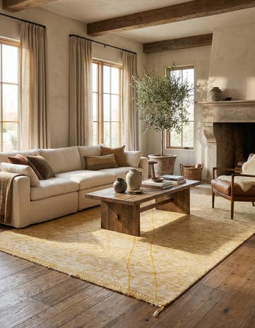9' 3 x 12' 1 Hand Knotted Moroccan Wool Rug