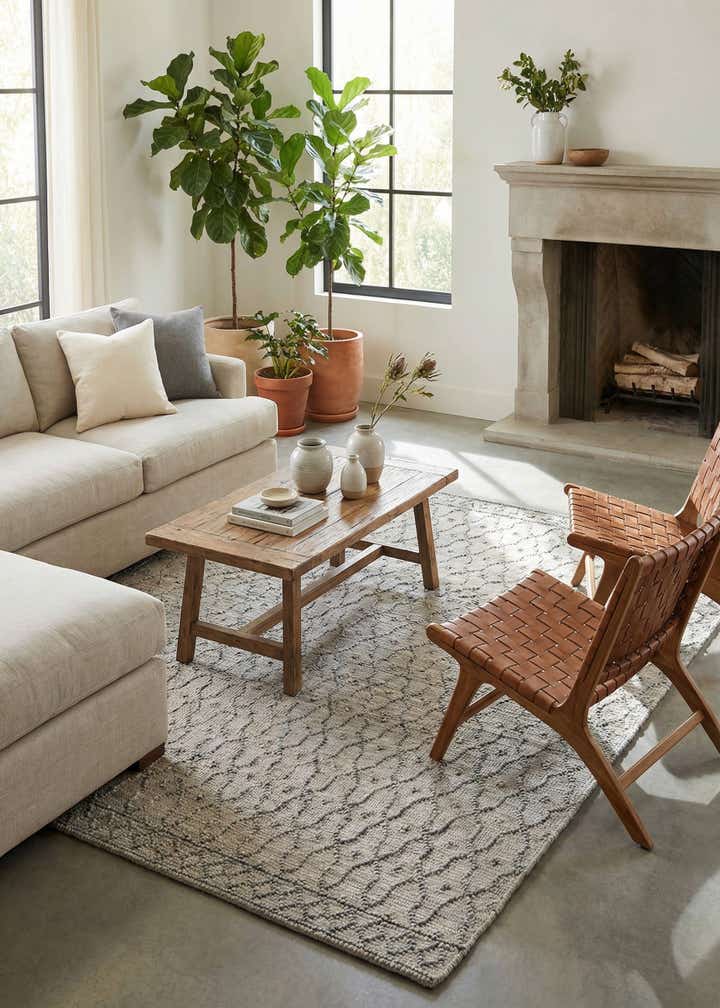 7' 10 x 7' 10 Hand Woven Larsa Jute Square Rug