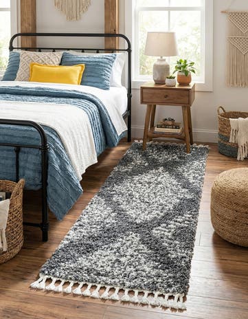 2' x 6' Serenity Shag Runner Rug