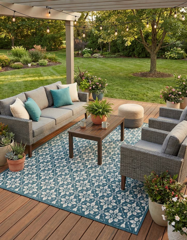 7' 10 x 10' Easy-Clean Lattice Indoor / Outdoo...