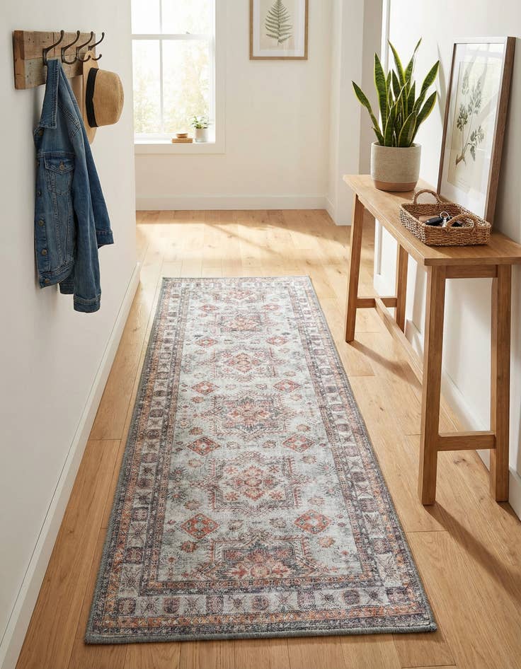 Detail image of 2' x 5' 1 Washable Timeless Runner Rug