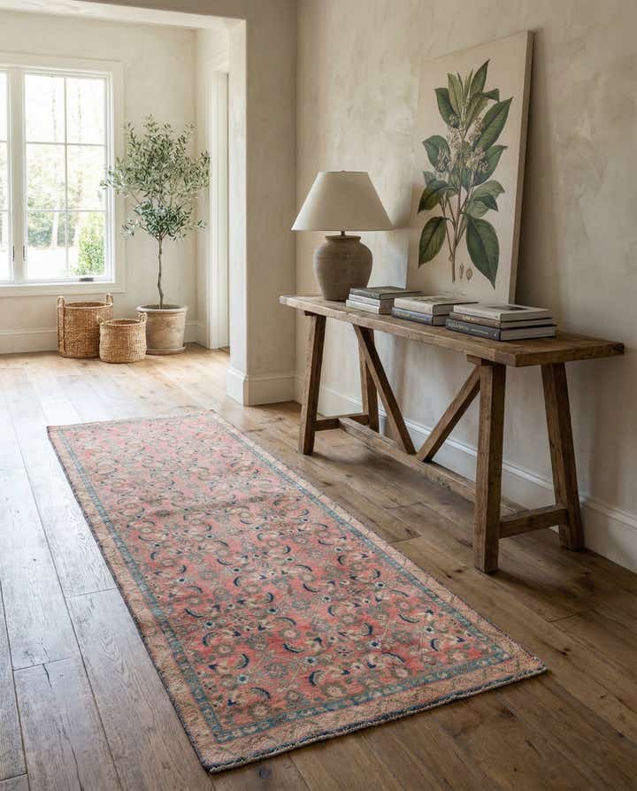 3' 5 x 10' 2 Hand Knotted Ultra Vintage Persian Wool Runner Rug