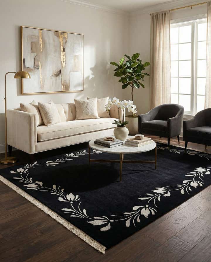 5' 8 x 7' 11 Hand Knotted Darya Wool Rug