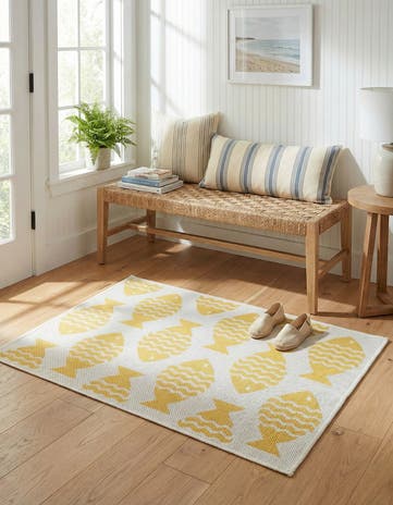 2' x 3' 1 Easy-Clean Coastal Indoor / Outdoor Rug