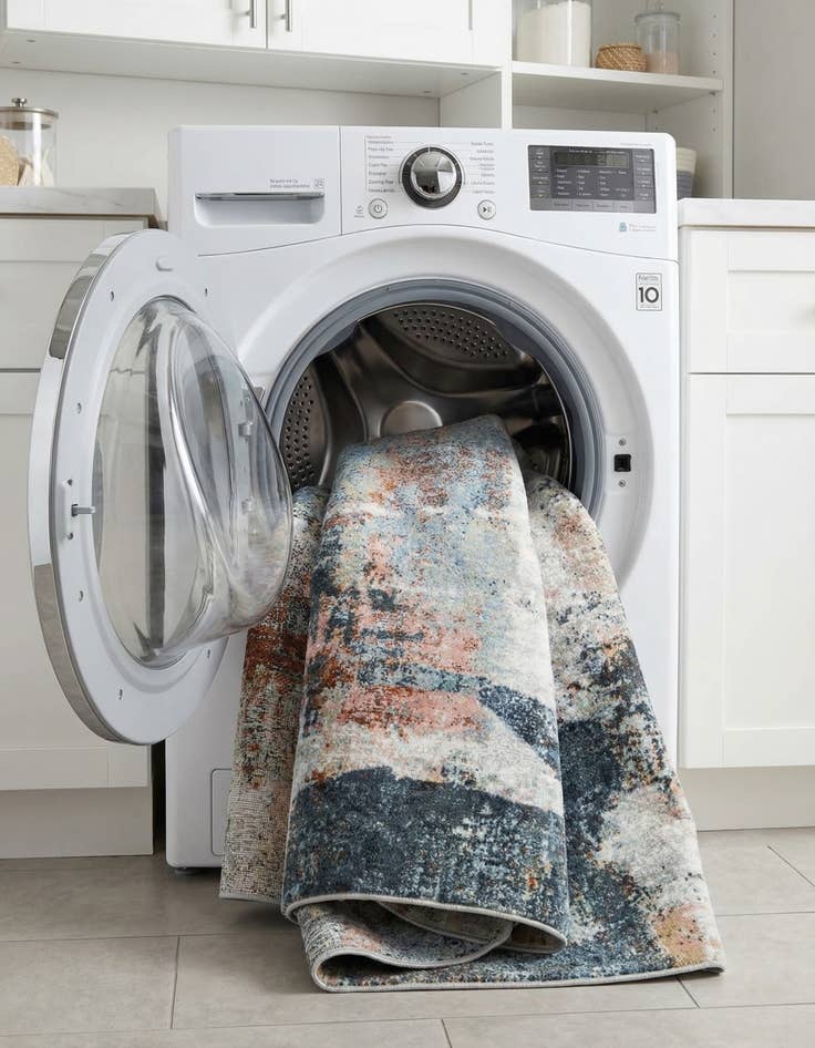 Detail image of  7' 10 x 7' 10 Kamala Washable Round Rug