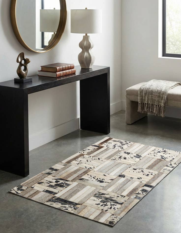 Detail image of  2' 1 x 3' 1 Cowhide Rug